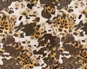 Cheetah Cow Hyde HTV Pattern / 12" X 12" / Pattern HTV /  Heat Transfer Vinyl Pattern / Cheetah Print / Cow Pattern / Cricut / Cow Hyde