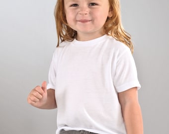 Polyester sublimatieshirt voor peuters, 4,5 oz T-shirt met korte mouwen