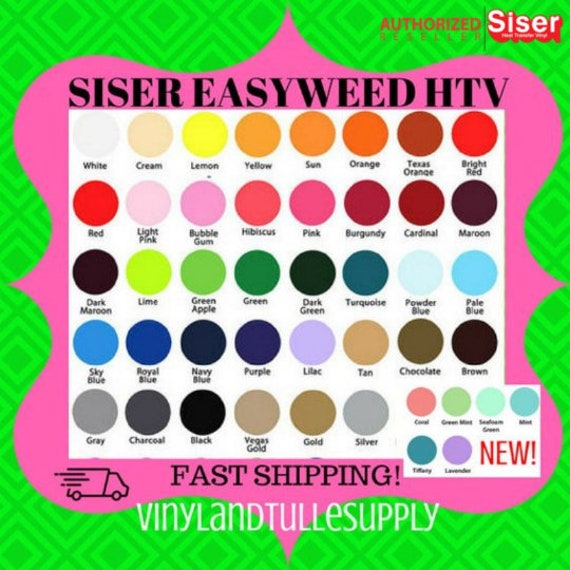 Siser EasyWeed Heat Transfer Vinyl 15" x 5 yd roll FAST SHIP!!
