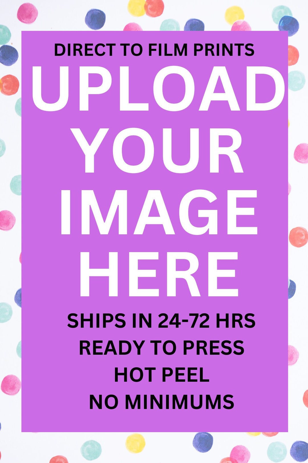 Custom DTF Prints Direct to Film Transfers DTF Direct to Film Prints