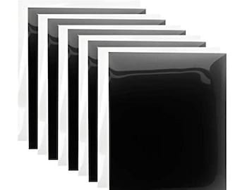 Black Siser EasyWeed HTV Sheet, 12x15" Iron-On Vinyl