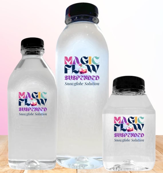 Magic Flow™ Suspended Flow | Snowglobe Glitter Solution | Magic Flow™ | Long-Lasting Liquid for DIY Crafts & Tumblers