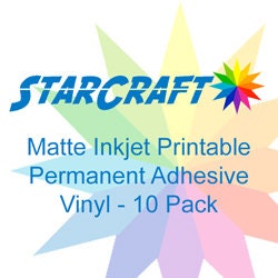 starcraft inkjet printable matte permanent adhesive vinyl etsy