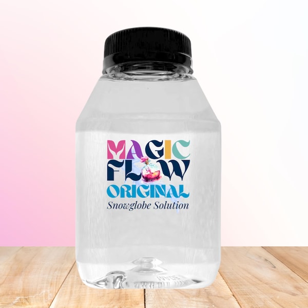 Magic Flow™ Original (Medium Flow) | Snowglobe Glitter Solution | Magic Flow™ Original | Long-Lasting Liquid for DIY Crafts & Tumblers