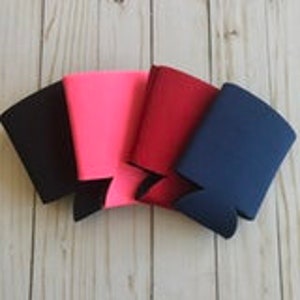 Blank Koozies / Can Coolers / Individual Assorted Colors Drink Insulators / Can and Bottle Holders / Koozies / Bulk Koozies