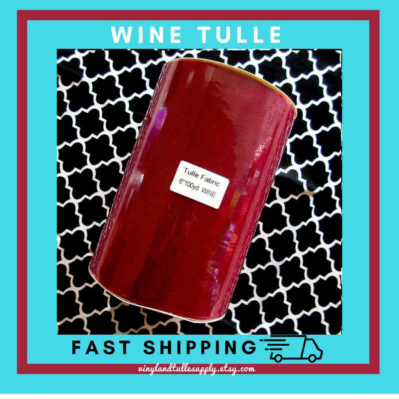 Wine 6 X 100 Yds 6 X 300 Ft Spool Tulle Rolls Wedding