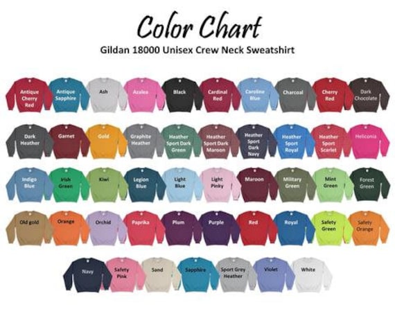 Sublimation on 50% Polyester 50% Cotton Blend Gildan Sweatshirt