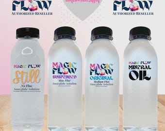 Magic Flow™ Snow Globe Solution Bundle 16oz | Premixed Snowglobe Tumbler Solution| Magic Flow | Long-Lasting Liquid for DIY Crafts & Tumbler