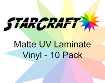 StarCraft Matte UV Laminate 10-Pack / StarCraft Inkjet Laminate / StarCraft / Printable Permanent Vinyl