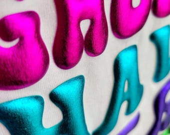 Metallic Puff Heat Transfer Vinyl | 3D Puffy HTV, 10" x 1 YD