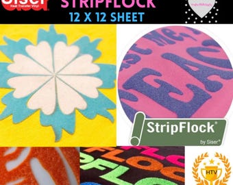Siser StripFlock Pro HTV 12x12 Sheet - Flock Heat Transfer Vinyl