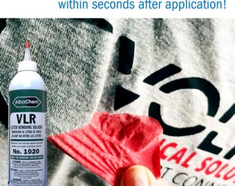 AlbaChem® VLR Vinyl Letter Removing Solvent 20oz - Vinyl Remover - HTV remover