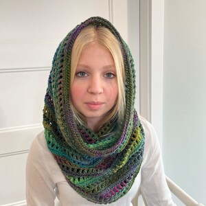 PDF Crochet Pattern With Video Tutorials - Bohemian Hooded Cowl - Scarf ...