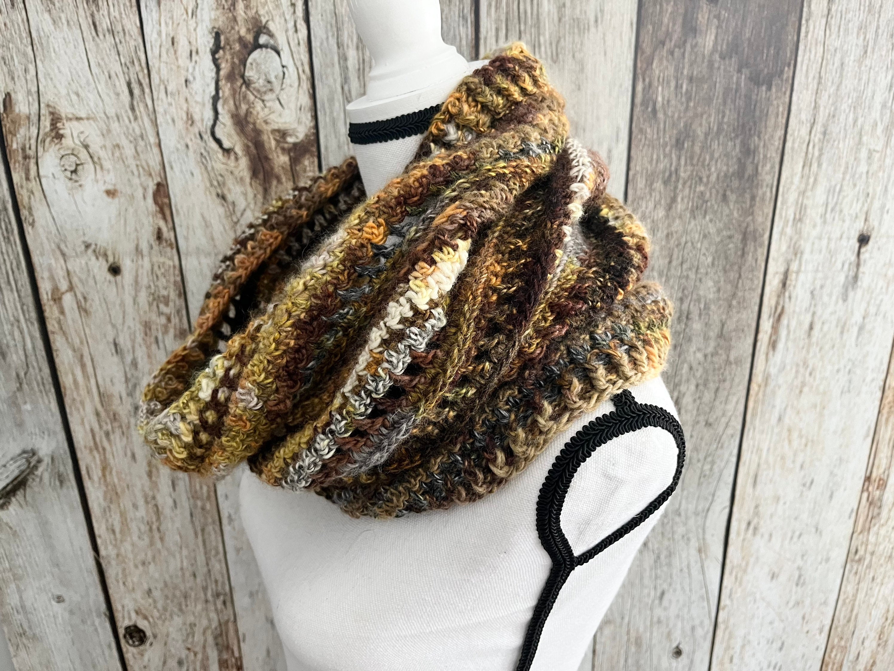 PDF Crochet Pattern - Hooded Cowl - Fall, Autumn Scarf - Beginner ...