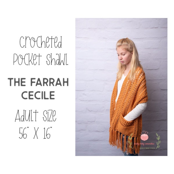 a shawl with pockets