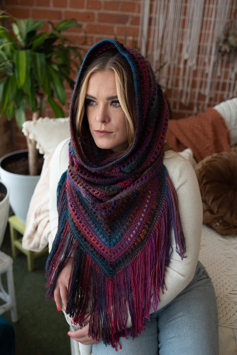 PDF Crochet Pattern - Hooded Cowl Scarf - Easy/beginner Friendly ...