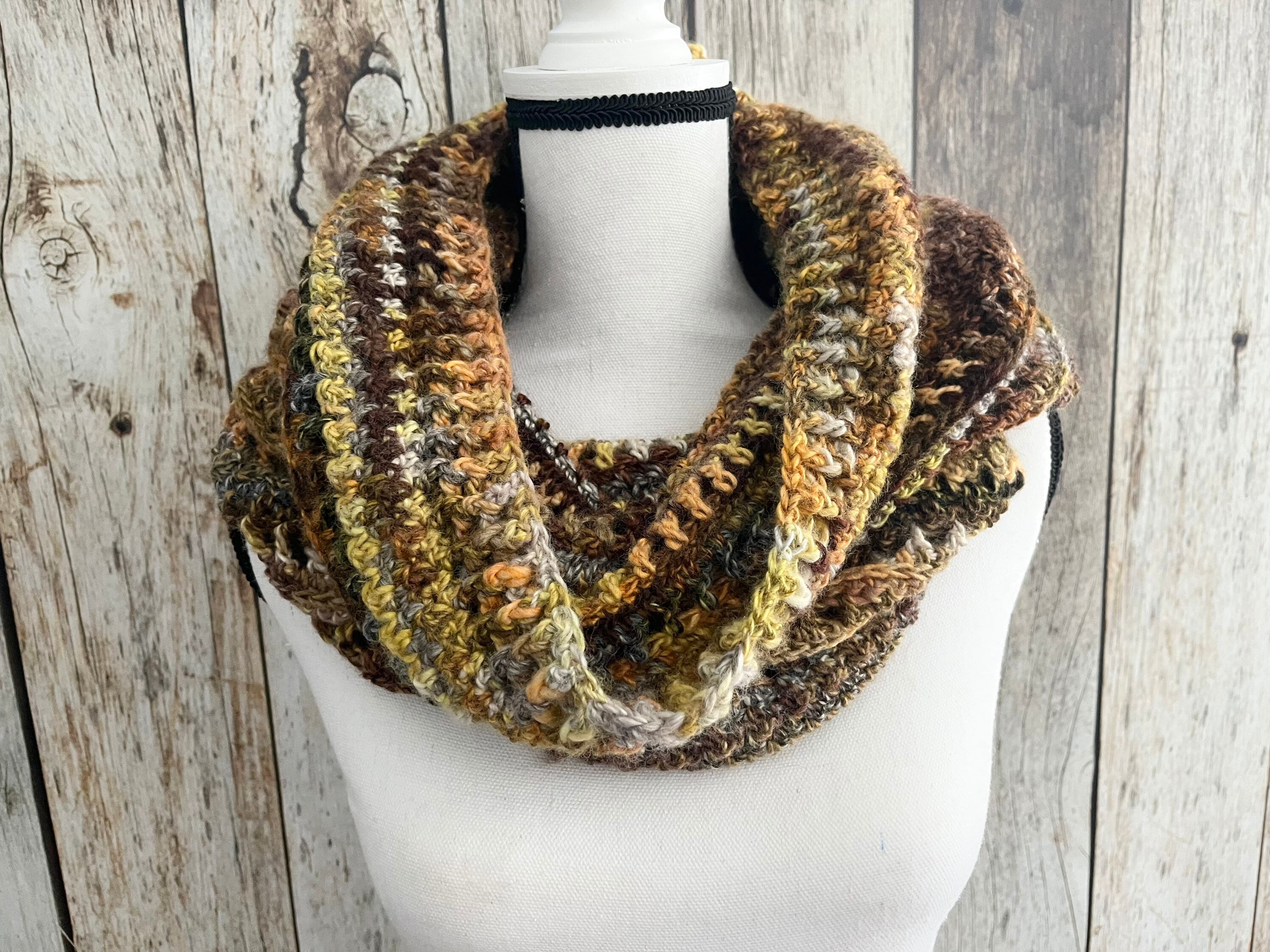 PDF Crochet Pattern - Hooded Cowl - Fall, Autumn Scarf - Beginner ...