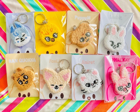 SKZOO パンチニードル | ストレイキッズ キーホルダー | ハンドメイド