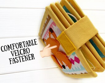 custom name add on option available Custom toddler busy quiet book felt fabric activity book choose between 5-8 pages