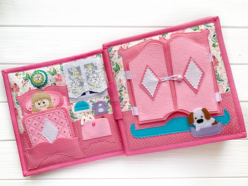 Quiet Book Dollhouse Quiet Book Baby Book Quiet Book for Etsy