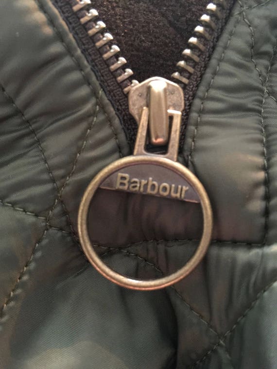 BARBOUR polar quilts olive pullover jacket