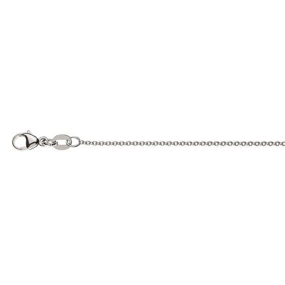 White Gold Chain 1.3 Mm Anchor / 9 