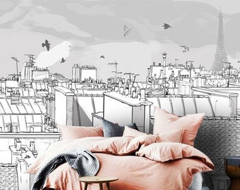 Paris Wallpaper Etsy