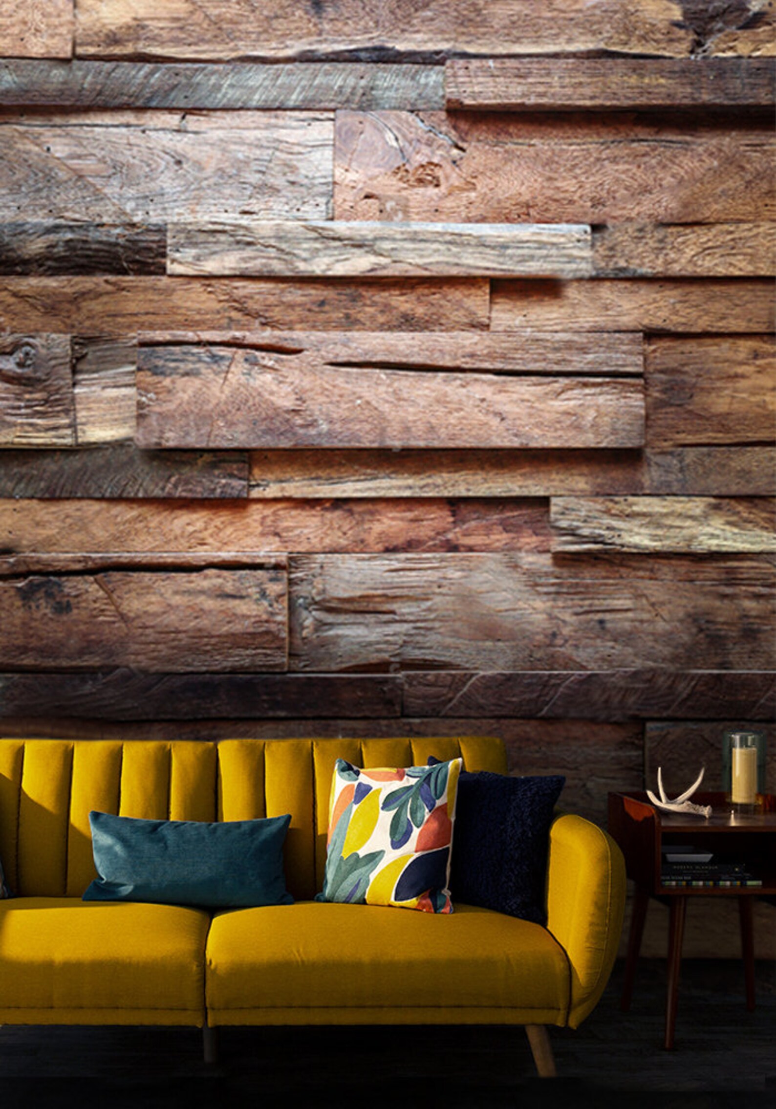 Tapete Vinyl Selbstklebende Holzplanke Wand Wand DESIGN | Etsy