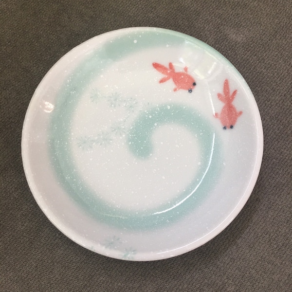 Kingyo Goldfish Ring Dish 4”