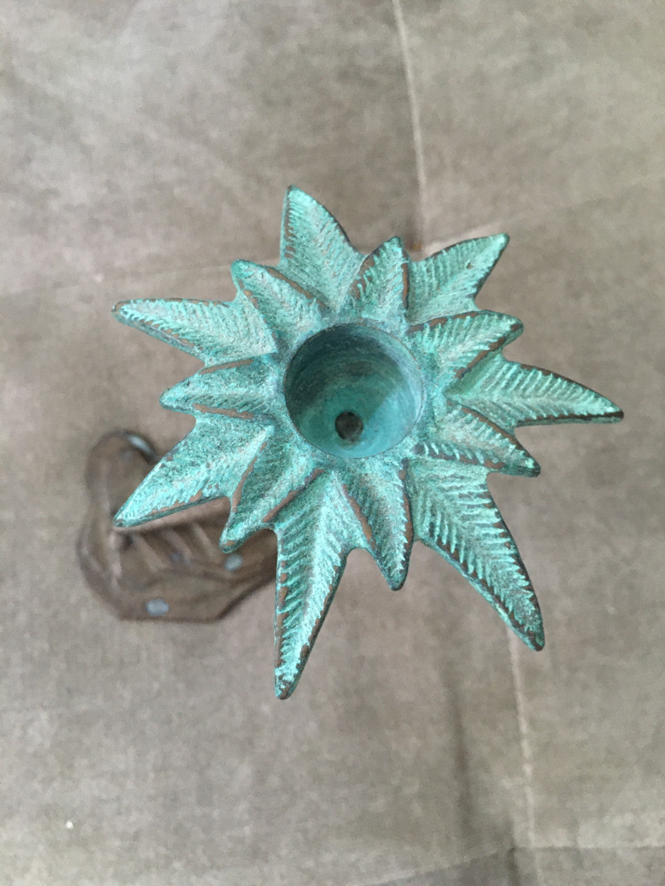 Vintage Brass Palm Tree Candle Holder Single 6.25 Etsy