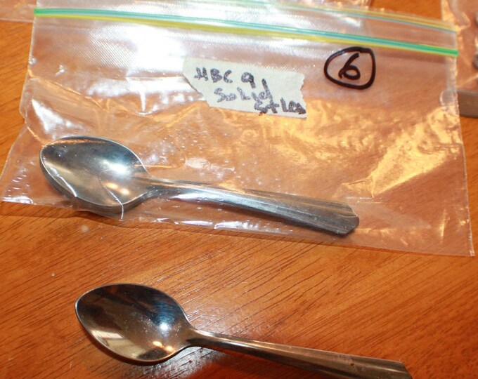 HBC Solid Stainless Demitasse Spoons Set of 6 Etsy