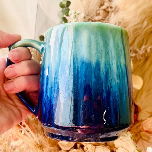 Ceramic Coffee Mug Handmade 16 Oz Custom Mug Personalized Etsy