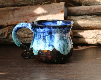 Coffee mug, pottery mug, Unique mug, 18 Oz, handmade ceramic mug, coffee lover, coffee mug pottery, Personalized mug, unique gift