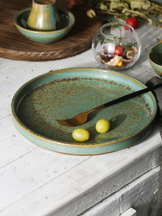 Ceramic Salad Plate Handmade Personalized Pottery Dinnerware Etsy