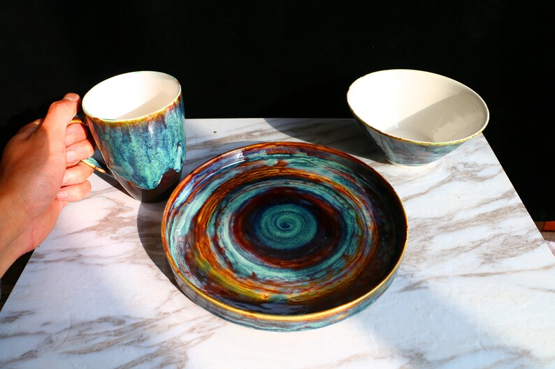 Handmade Artisan Pottery Dinner Plate Ceramic Dinner Plate Etsy