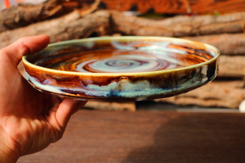 Handmade Artisan Pottery Dinner Plate Ceramic Dinner Plate Etsy