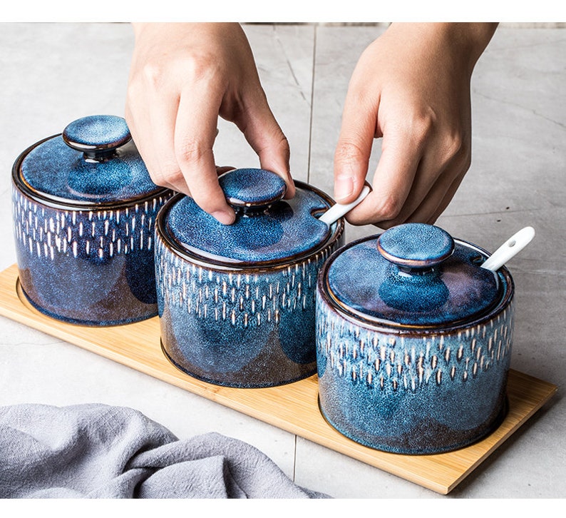 Handmade Pottery Spice Jar Ceramic Salt Jar Handmade Ceramic | Etsy