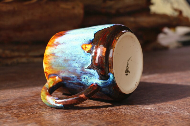 Handmade Artisan Coffee Mug Artistic Coffee Mug Ceramic Etsy