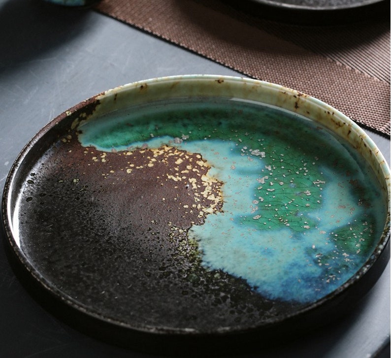 Ceramic Salad Plate Handmade Personalized Pottery Dinnerware Etsy Canada