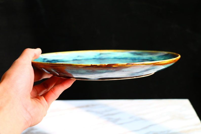 Handmade Artisan Pottery Dinner Plate Ceramic Dinner Plate Etsy