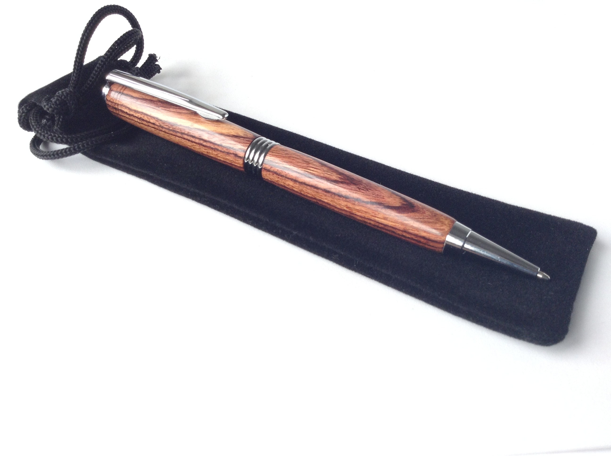 Wooden Pen, Brasilian Lauro Petro Wood, Engraved Pen, Made in Italy ...