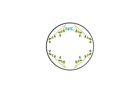 download printable labels page stickers canning jar round lid etsy
