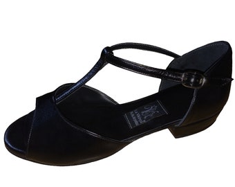 Black ECO Leather Shoes, Practice Shoes, Suede Sole, Dance Shoes, Dance Sole, Organic Leather, La Vikinga Shoes