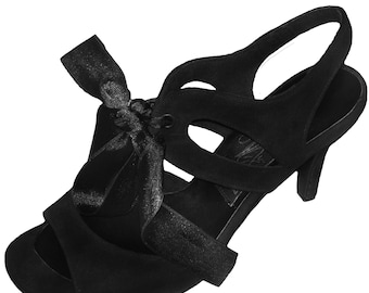 High Heels Fesseln Tanz Tango Wildleder