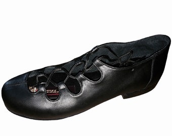 Black Eco-Friendly, Dance Shoes, Leather Shoes, Practice Shoes, Suede Sole, La Vikinga Shoes