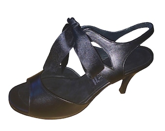 High Heels Fesseln Tanz Tango Leder Gr. 41