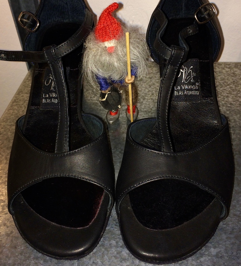 Organic Leather Practice Shoes Black ECO Leather Shoes La Vikinga Shoes Dance Shoes Dance Sole Suede Sole