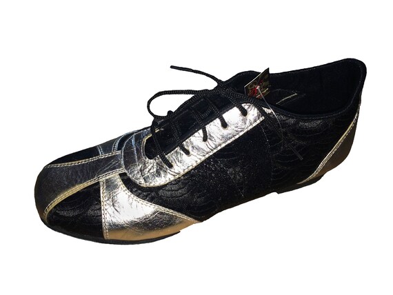 silver dance sneakers