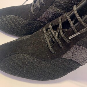High Heel Sneakers Dance Tango Suede Leather Sole image 8