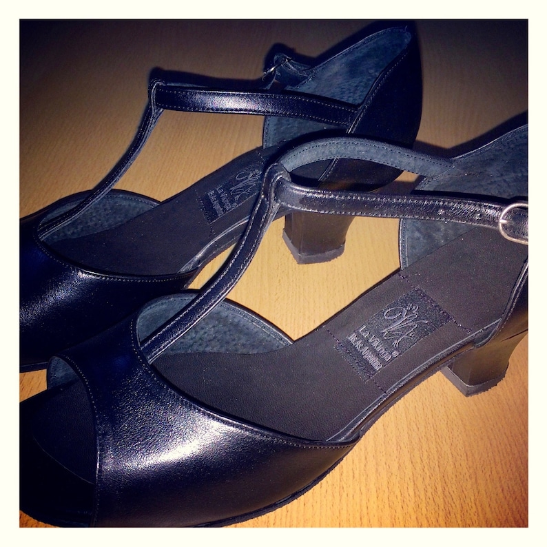 Organic Leather Practice Shoes Black ECO Leather Shoes La Vikinga Shoes Dance Shoes Dance Sole Suede Sole